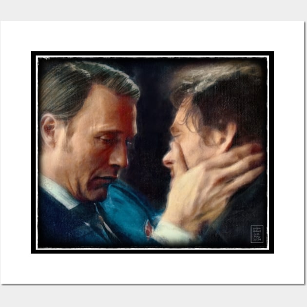 Hannibal and Will in Hannigram Delirium Wall Art by OrionLodubyal